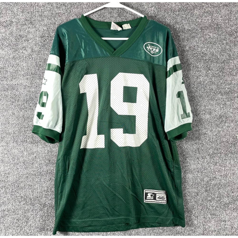 VTG Starter New York Jets Football Jersey Mens M Green Keyshawn Johnson 90s NFL